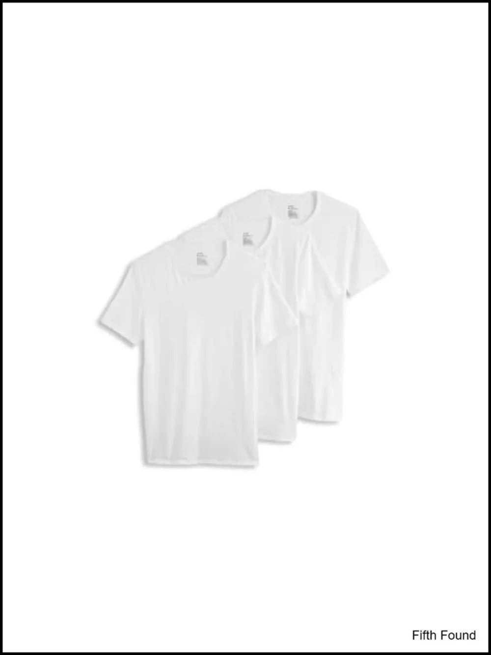 Men's Cotton Stretch Fitted Undershirts 3-Pack Crew Neck Tees